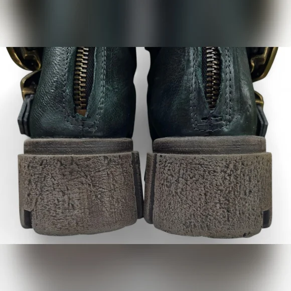 A.S.98 Hamish Lug Sole Boots, Balsamic with Black Straps, size 39 - Picture 10 of 15